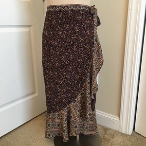 *PRICE NEGOTIABLE* floral wrap maxi skirt target